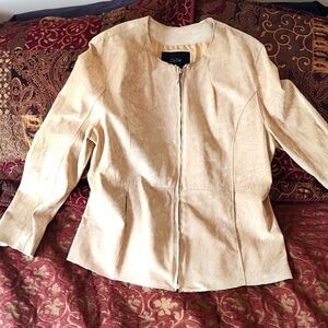 Lightweight suede leather jacket by Zazee Sz XLARGE
